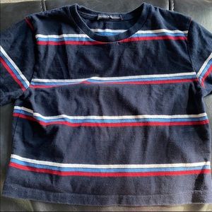 Brandy Melville striped crop tee